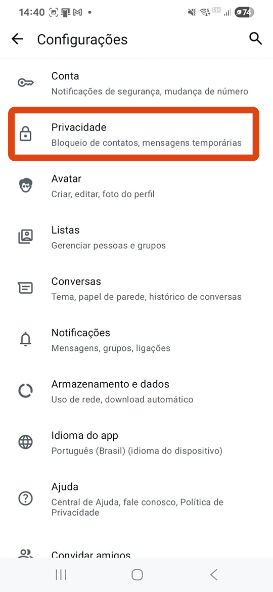 TOPICO 3_PRINT 2_ config - privacidade