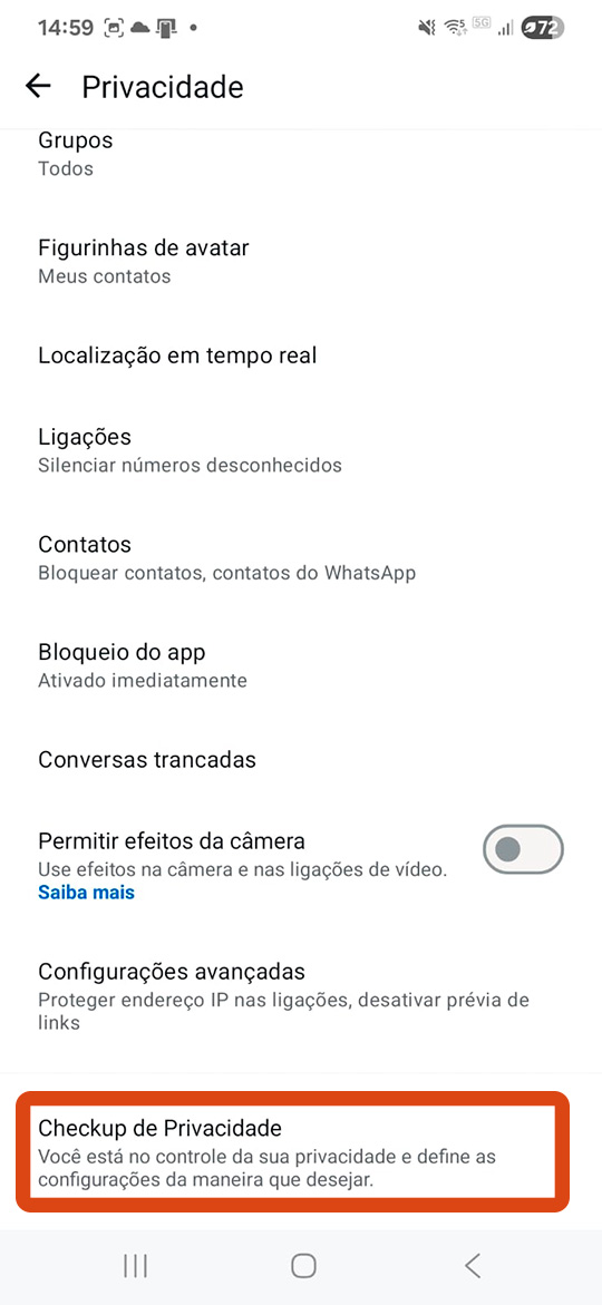 TOPICO 3_PRINT 3_ privacidade - checkup